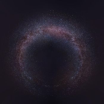 Milky way 360 degree background