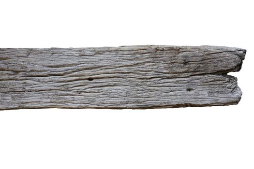 Old wood texture isolated on white