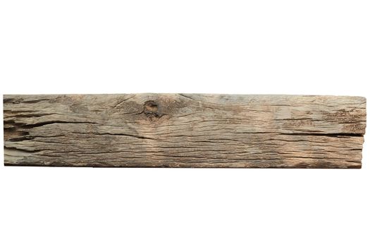 Old wood texture isolated on white