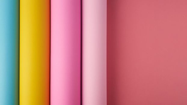 Roll paper colorful abstract background