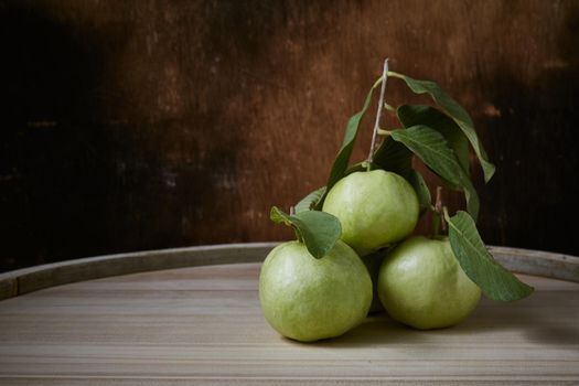 Still life with Guava on wooden