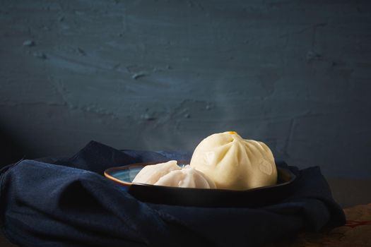 Still life with steamed Chinese bun