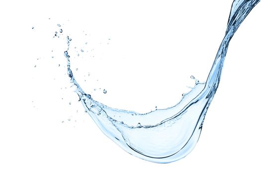 Water splash isolated on whte with clipping path