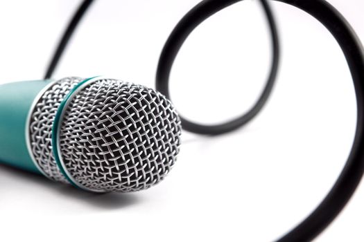 microphone close up image.Karaoke and music background