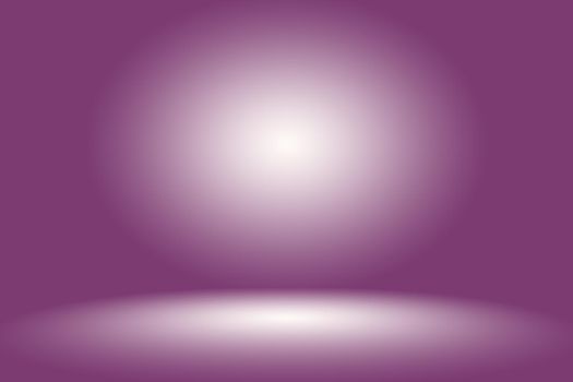 Studio Background Concept - Dark Gradient purple studio room background for product