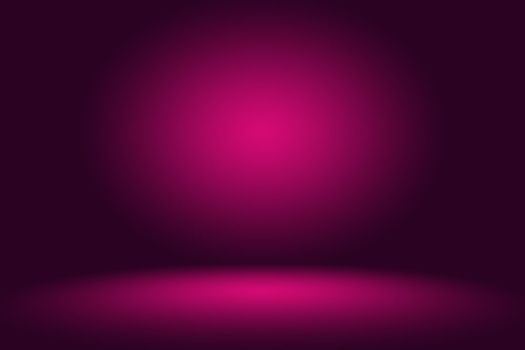 Studio Background Concept - Dark Gradient purple studio room background for product