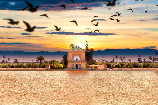 Marrakech Landmark and architecture.Scenic landscape