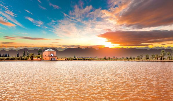 Marrakech Landmark and architecture.Scenic landscape