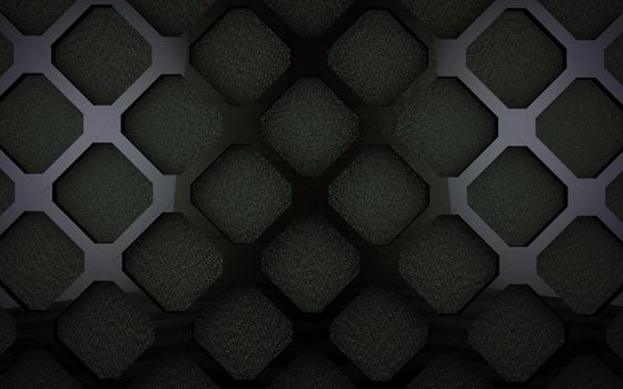 Pattern and holes in modern material.Industrial and technology background
