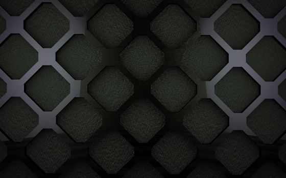 Pattern and holes in modern material.Industrial and technology background