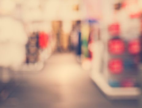 Blurred of fashion zone at shopping mall at women fashion zone