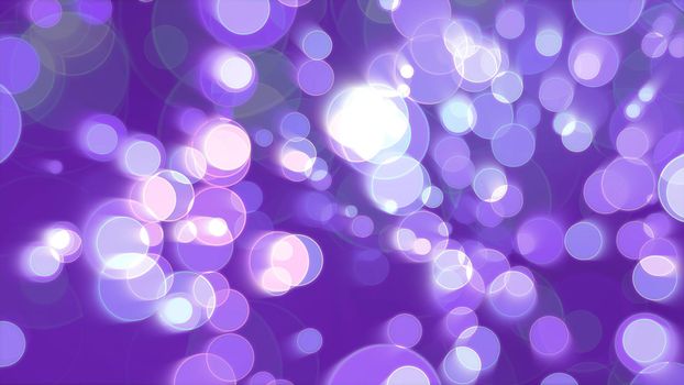 Colorful purple fast blur light bubble divine dimension bokeh blur absract dark background