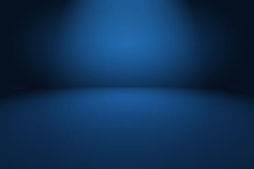 Abstract Luxury gradient Blue background. Smooth Dark blue with Black vignette Studio Banner