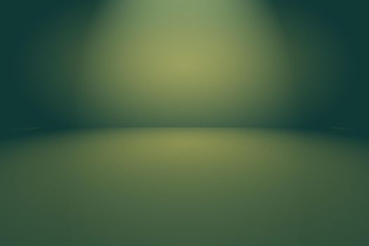 Green gradient abstract background empty room with space for your text and picture