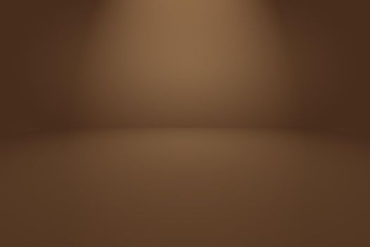 Abstract Smooth Brown wall background layout design,studio,room,web template,Business report with smooth circle gradient color.