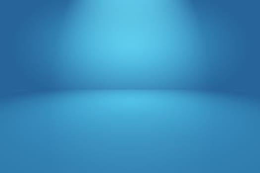 Abstract Luxury gradient Blue background. Smooth Dark blue with Black vignette Studio Banner