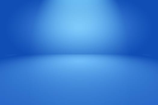 Abstract Luxury gradient Blue background. Smooth Dark blue with Black vignette Studio Banner