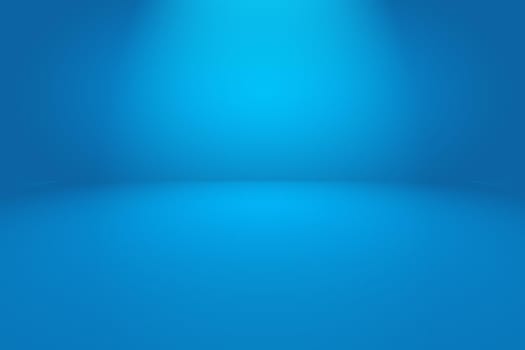 Abstract Luxury gradient Blue background. Smooth Dark blue with Black vignette Studio Banner