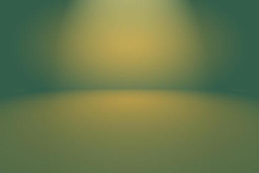 Green gradient abstract background empty room with space for your text and picture