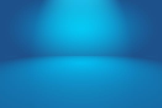 Abstract Luxury gradient Blue background. Smooth Dark blue with Black vignette Studio Banner