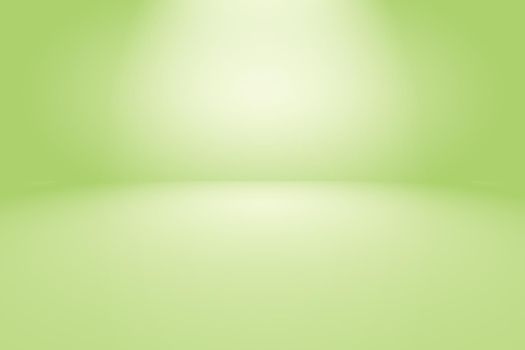 Green gradient abstract background empty room with space for your text and picture