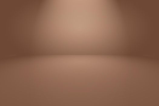 Abstract Smooth Brown wall background layout design,studio,room,web template,Business report with smooth circle gradient color.