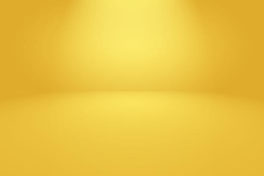 Abstract Luxury Gold yellow gradient studio wall, well use as background,layout,banner and product presentation