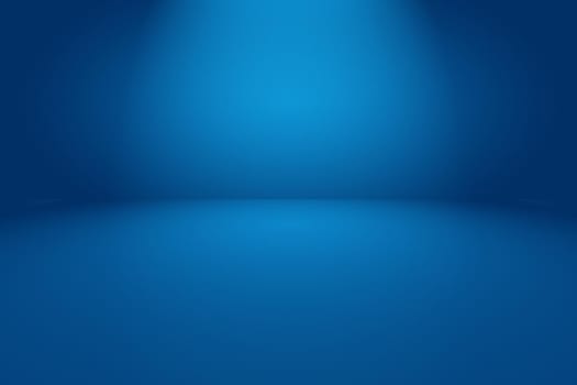 Abstract Luxury gradient Blue background. Smooth Dark blue with Black vignette Studio Banner