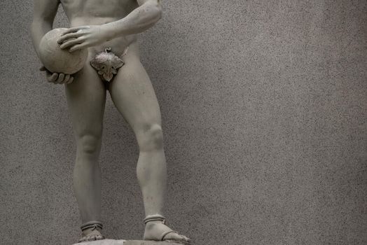 Bangkok, Thailand - Oct 05, 2019 : David is a masterpiece of Renaissance sculpture created in marble by Michelangelo.