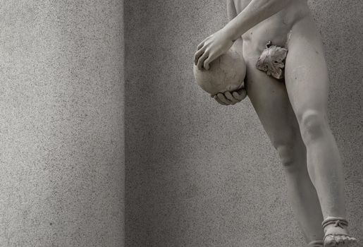 Bangkok, Thailand - Oct 05, 2019 : David is a masterpiece of Renaissance sculpture created in marble by Michelangelo.