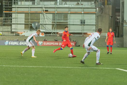 Andorra La Vella, Andorra : 2021 March 31 : Alex Martinez AND in action  in the Qatar 2022 World Cup Qualifying match Andorra vs Hungary