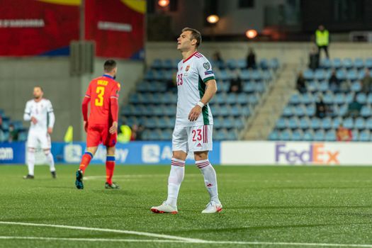 Andorra La Vella, Andorra : 2021 March 31 : N. Nikolić HUN in action  in the Qatar 2022 World Cup Qualifying match Andorra vs Hungary