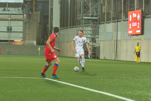 Andorra La Vella, Andorra : 2021 March 31 : Attila Szalai HUN in action  in the Qatar 2022 World Cup Qualifying match Andorra vs Hungary