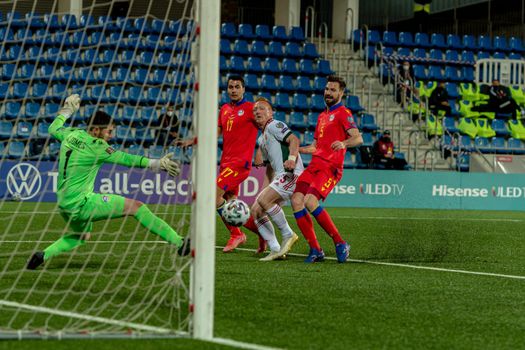 Andorra La Vella, Andorra : 2021 March 31 : L. Kleinheisler HUN in action  in the Qatar 2022 World Cup Qualifying match Andorra vs Hungary