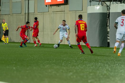 Andorra La Vella, Andorra : 2021 March 31 : D. Gazdag AND in action  in the Qatar 2022 World Cup Qualifying match Andorra vs Hungary