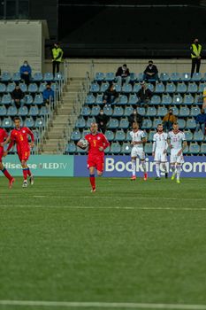 Andorra La Vella, Andorra : 2021 March 31 : Marc Puyol AND scoring a goal in action  in the Qatar 2022 World Cup Qualifying match Andorra vs Hungary