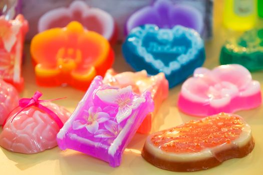 Colorful handmade soap. Handmade soap