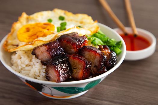 Chinese Sweet Bbq Pork is marinated in a sweet BBQ sauce and then roasted.
