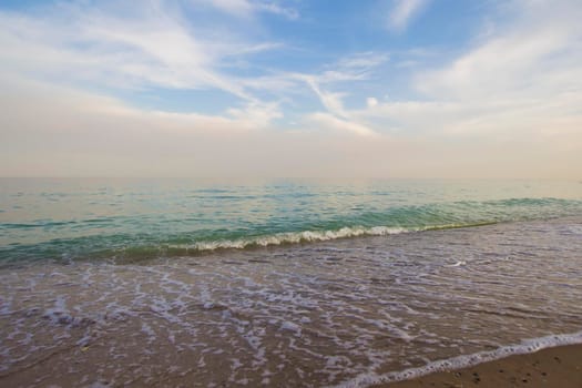 Seascape. Sea wave sky