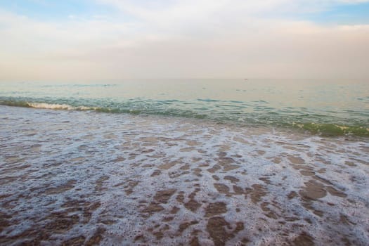 Seascape. Sea wave sky