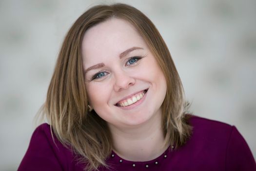 Portrait of an ordinary young woman