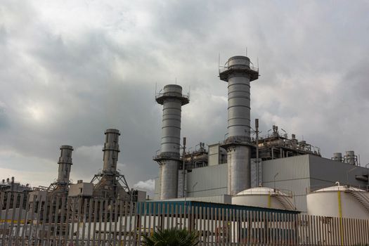 Thermal power plant for electric energy production, in Barcelona Spain