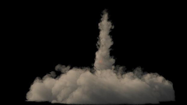 Rocket exhaust from a rocket launch.