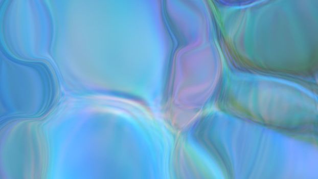 Abstract neon blue background with bubble texture. 3d image, 3d rendering