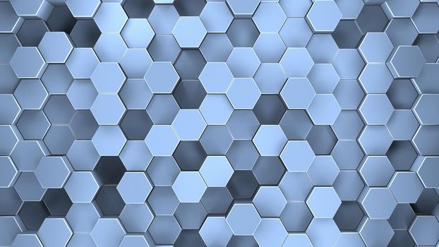 Abstract Geometric Surface Of A Hexagon.