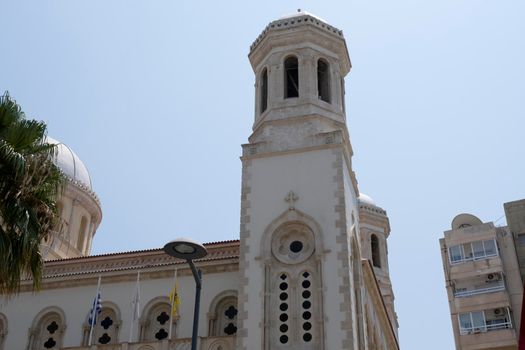 View of Ayia Napa Cathedral in Limassol, Cyprus. Beautiful view of Ayia Napa in the morning.