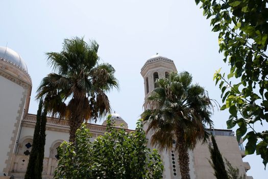 View of Ayia Napa Cathedral in Limassol, Cyprus. Beautiful view of Ayia Napa in the morning.