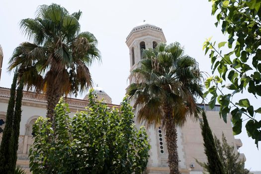 View of Ayia Napa Cathedral in Limassol, Cyprus. Beautiful view of Ayia Napa in the morning.