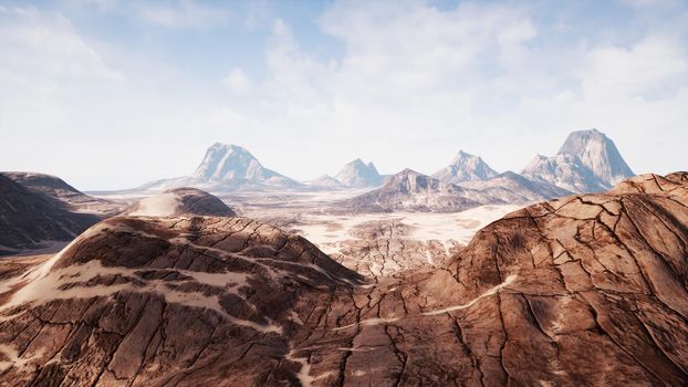 View over a beautiful desert redrock canyon.