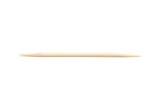 Wooden toothpicks isolated on white background with clipping path.